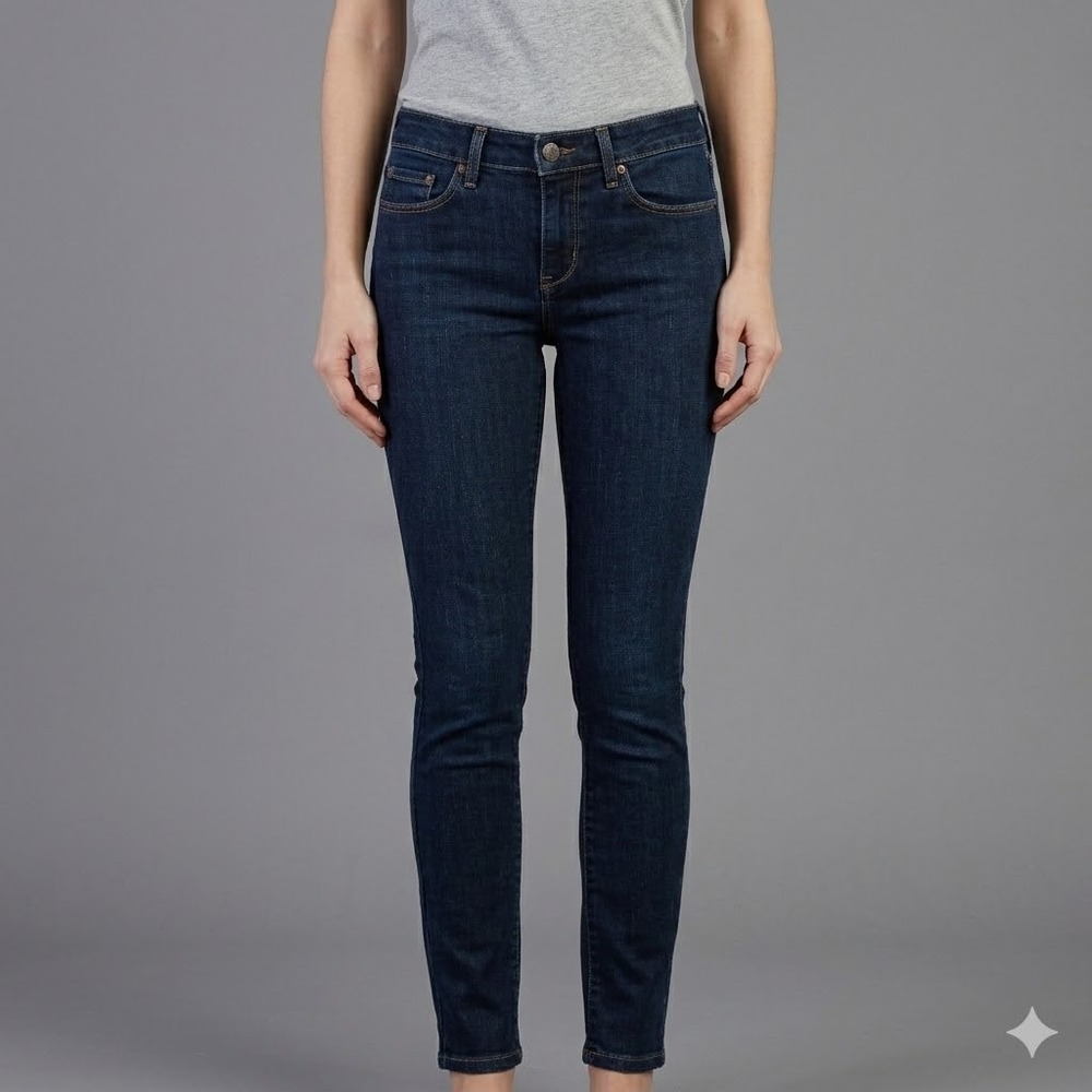 Levi's 710 Super Skinny Jeans Womens 27x30 Blue Denim Stretch EUC